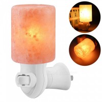 Cylindrical Rock Salt Plugin/Night Lamp